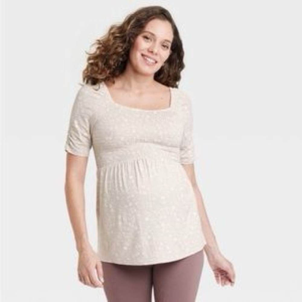 Isabel Maternity by Ingrid & Isabel Cream Maternity Top